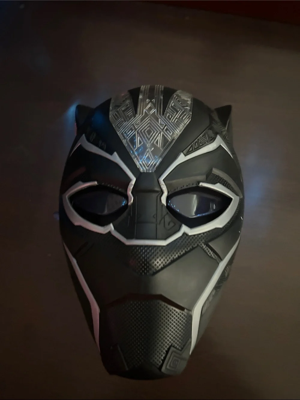 Black glowing Black Panther Mask